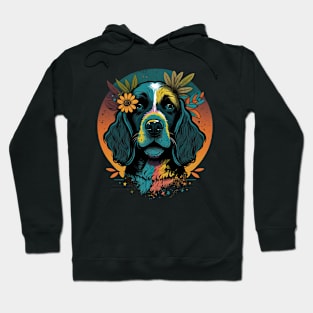 Pointer dog hippie Hoodie